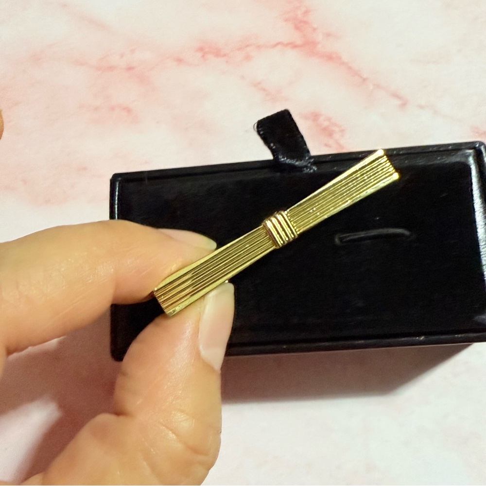 Givenchy Gold plated Tie Clip with box